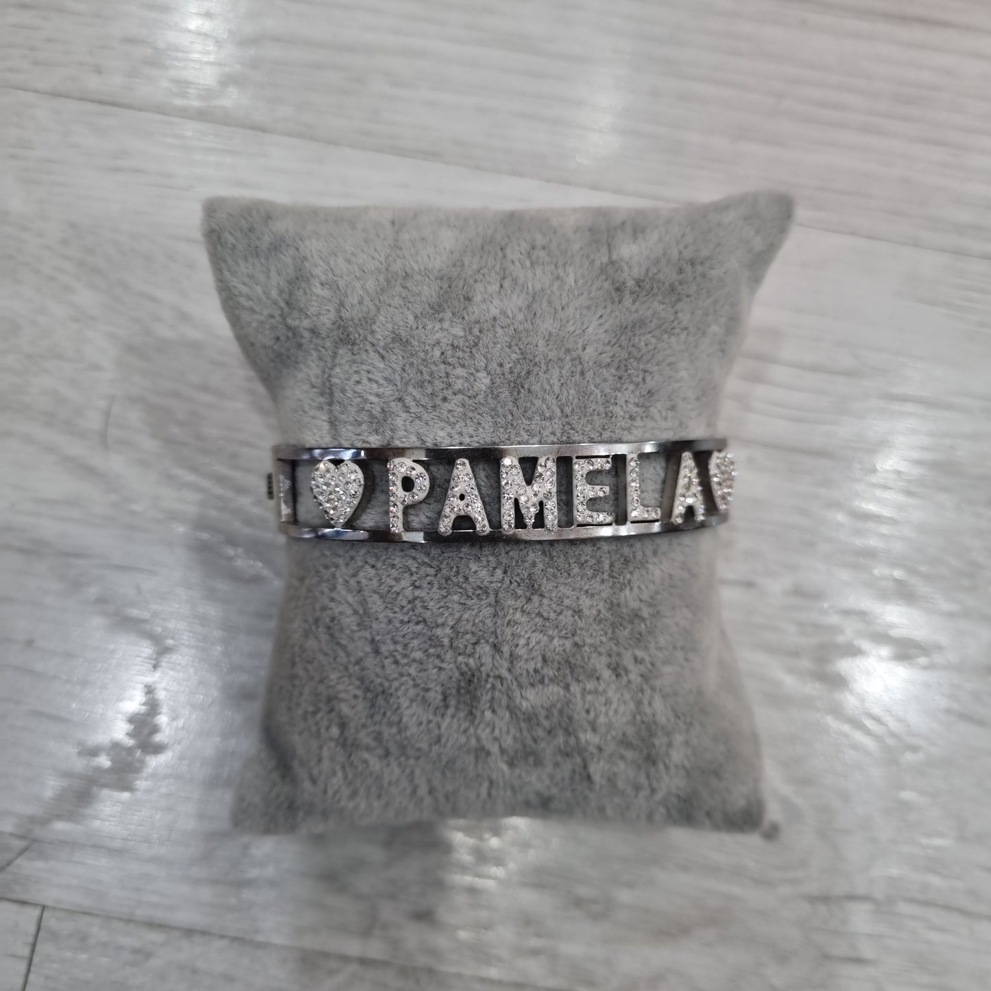 Bracciale nome con iniziale P e R