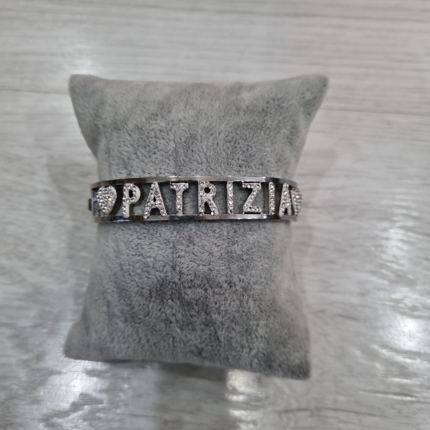 Bracciale nome con iniziale P e R