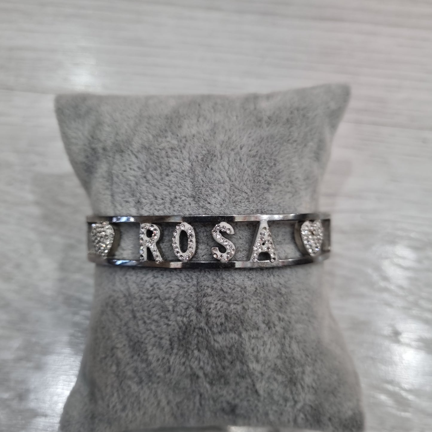 Bracciale nome con iniziale P e R