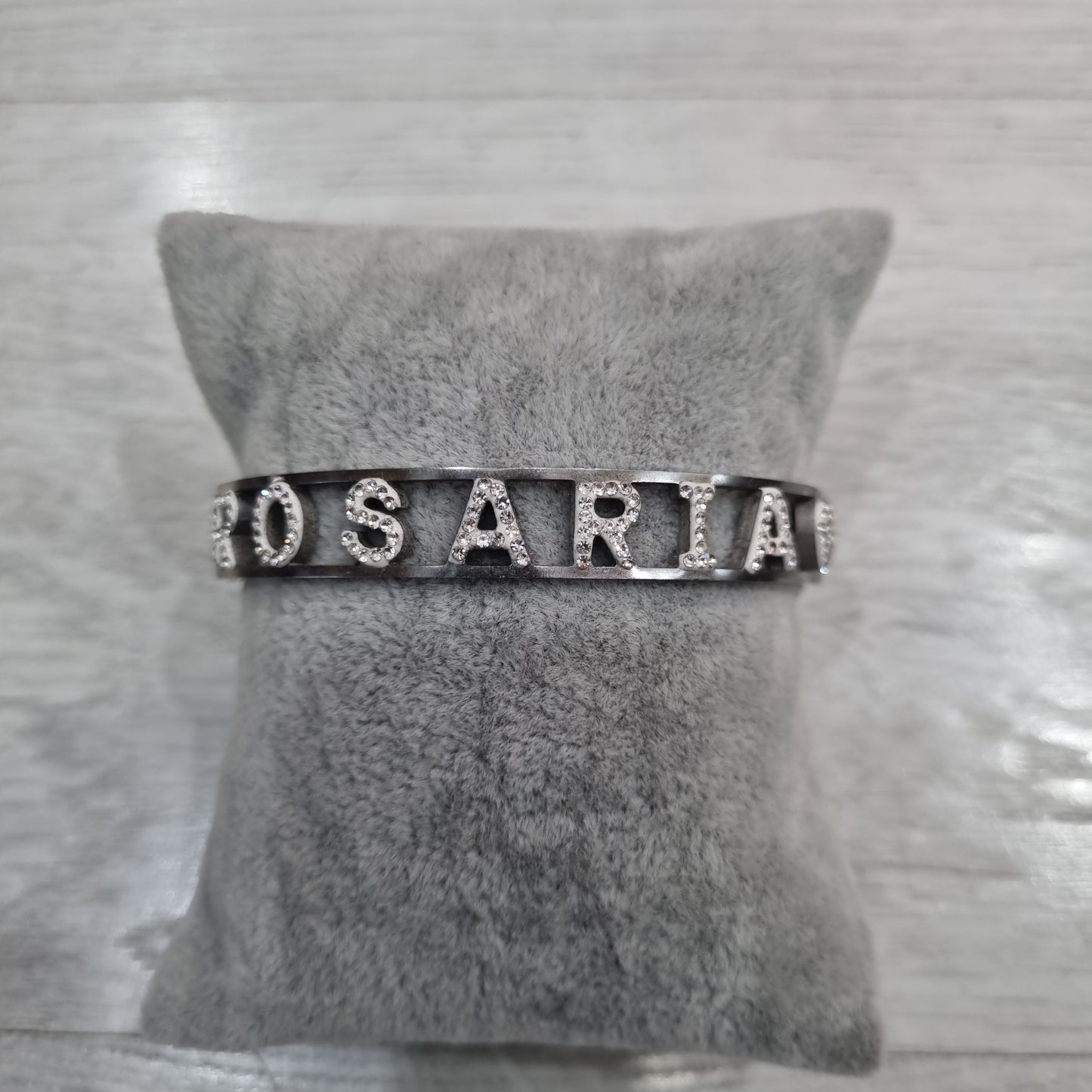 Bracciale nome con iniziale P e R