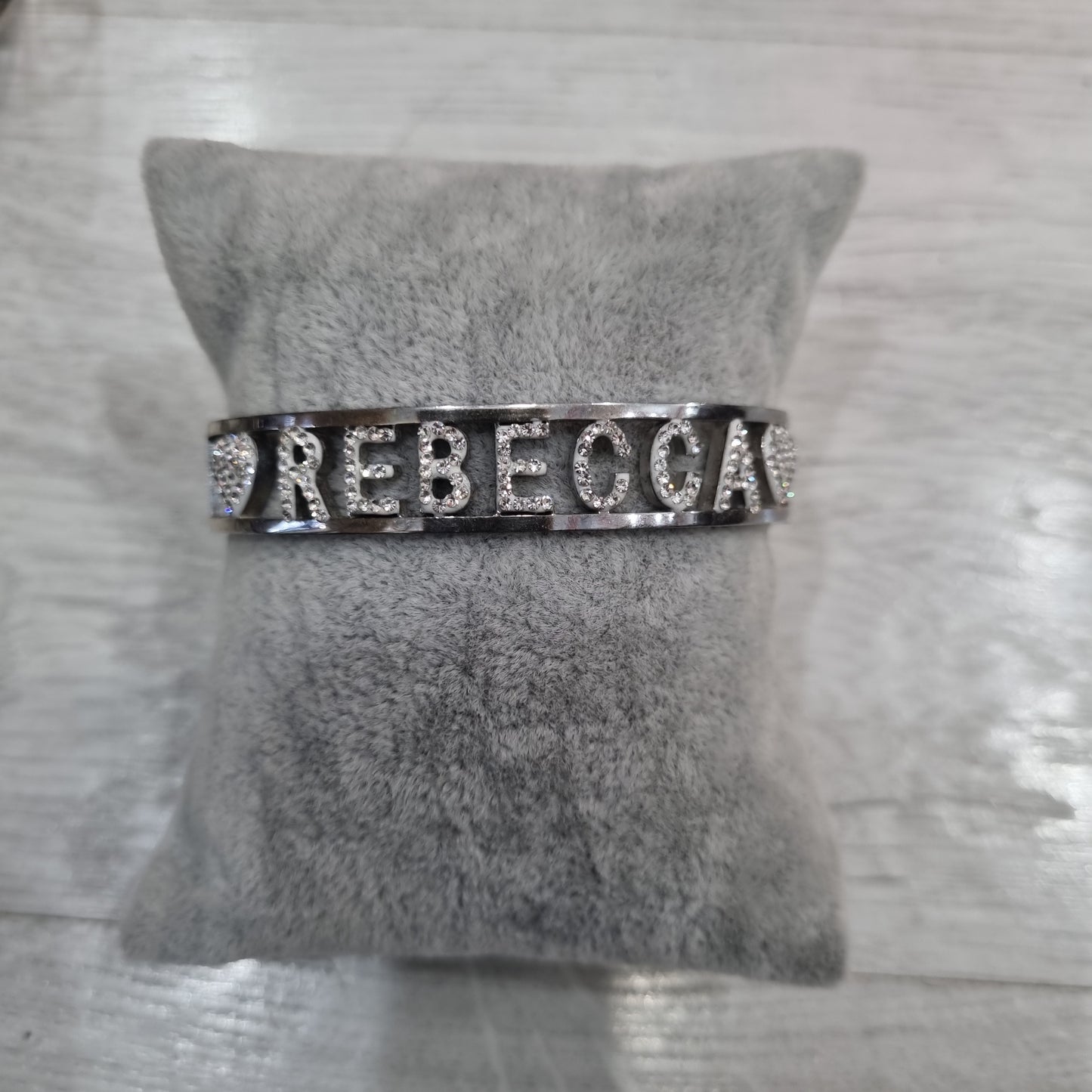 Bracciale nome con iniziale P e R
