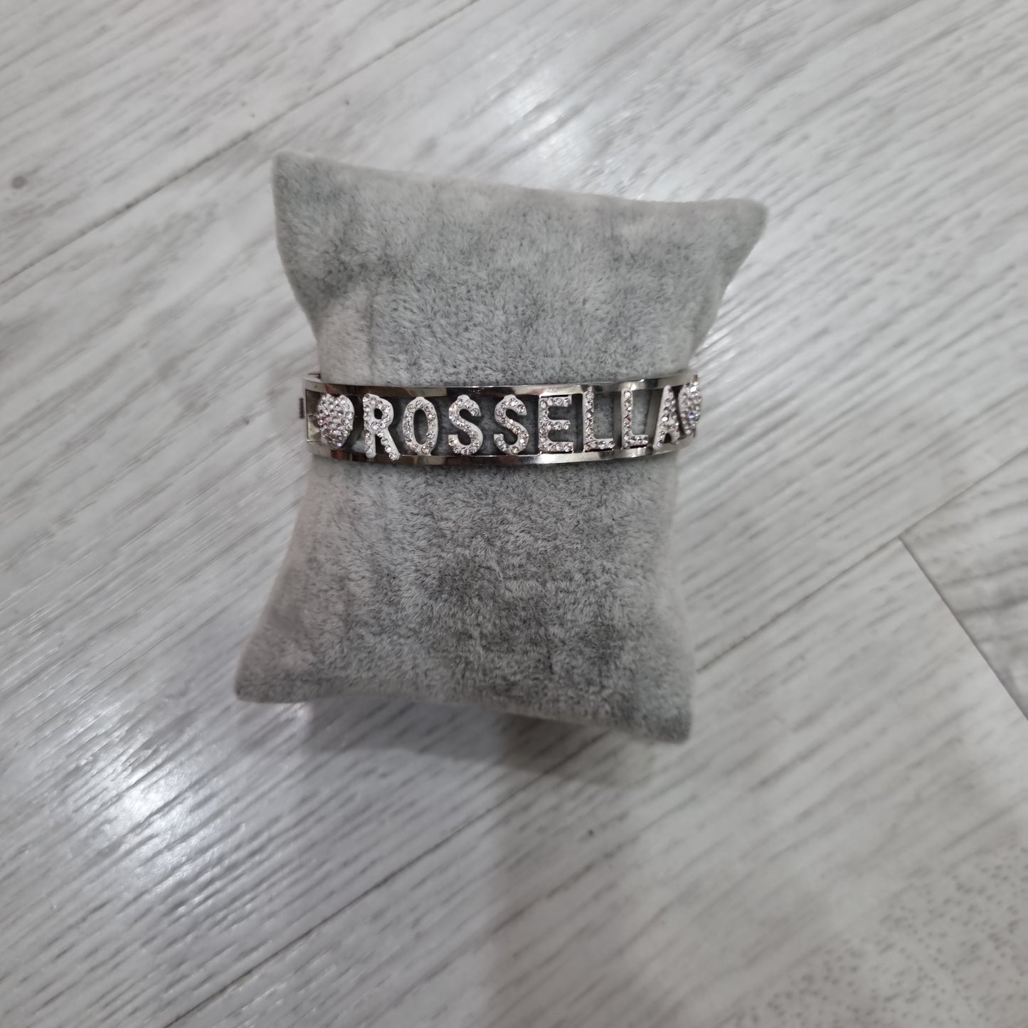 Bracciale nome con iniziale P e R
