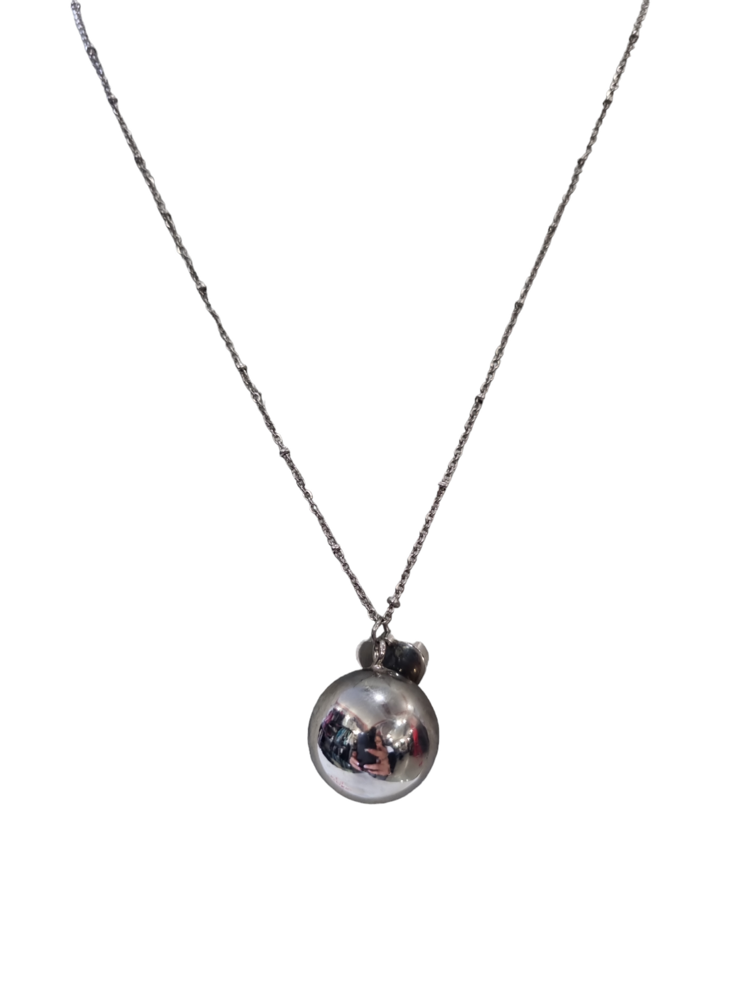 Collana lunga in acciaio chiama angeli