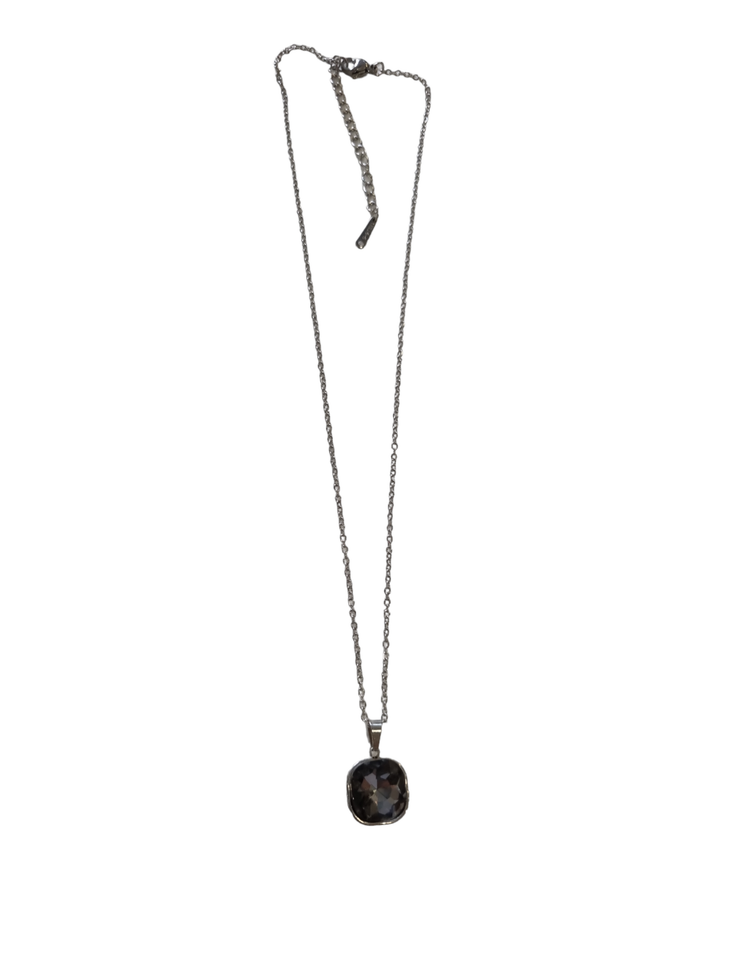 Collana economica in acciaio puntoluce rosa fucsia blu grigio viola