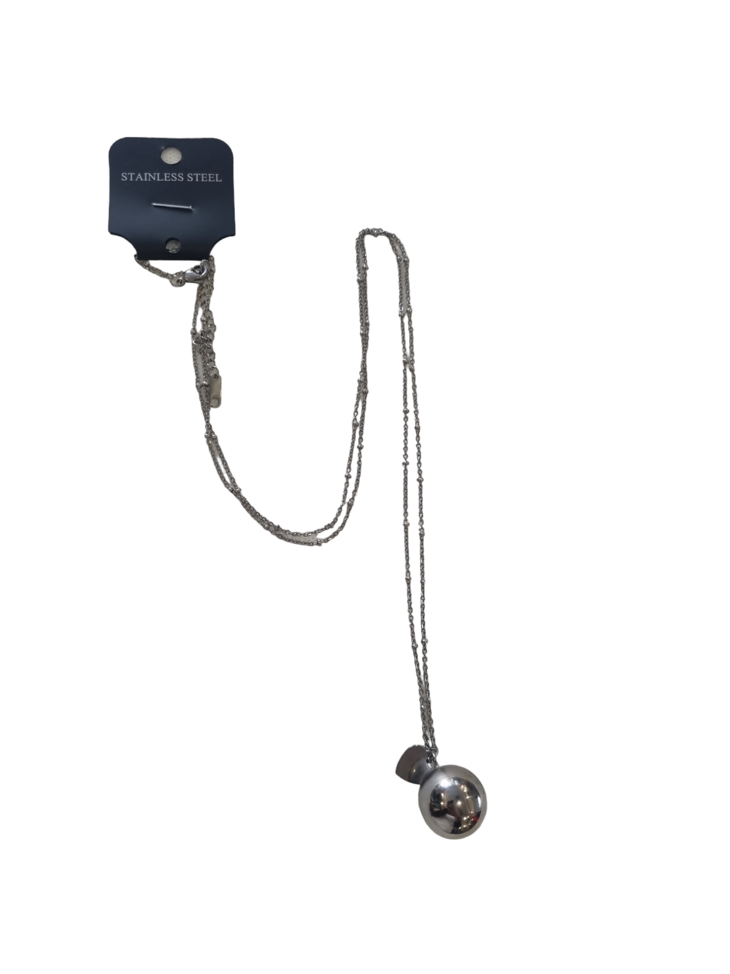 Collana lunga in acciaio chiama angeli