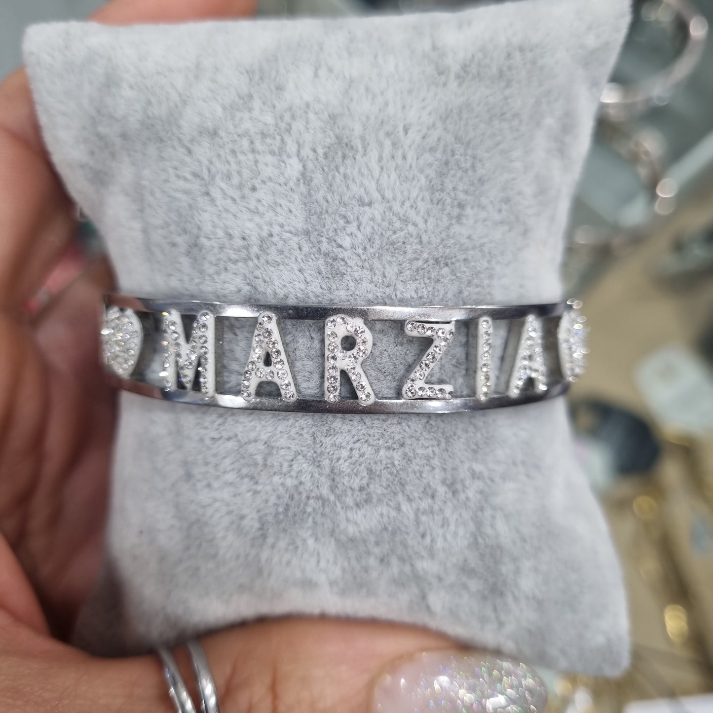 Bracciale nome lettera M