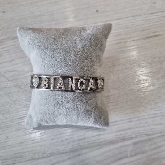 Bracciale nome con iniziale B  F