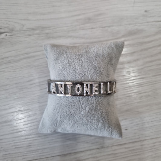 Bracciale nome con iniziale A