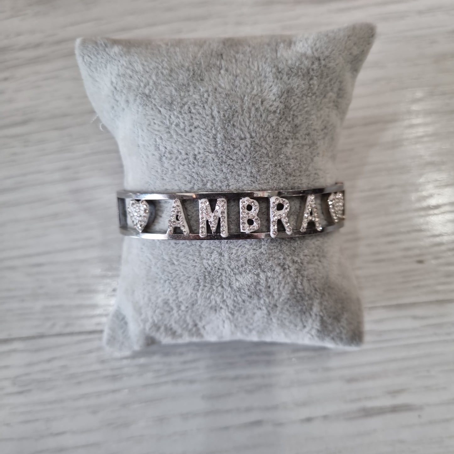 Bracciale nome con iniziale A