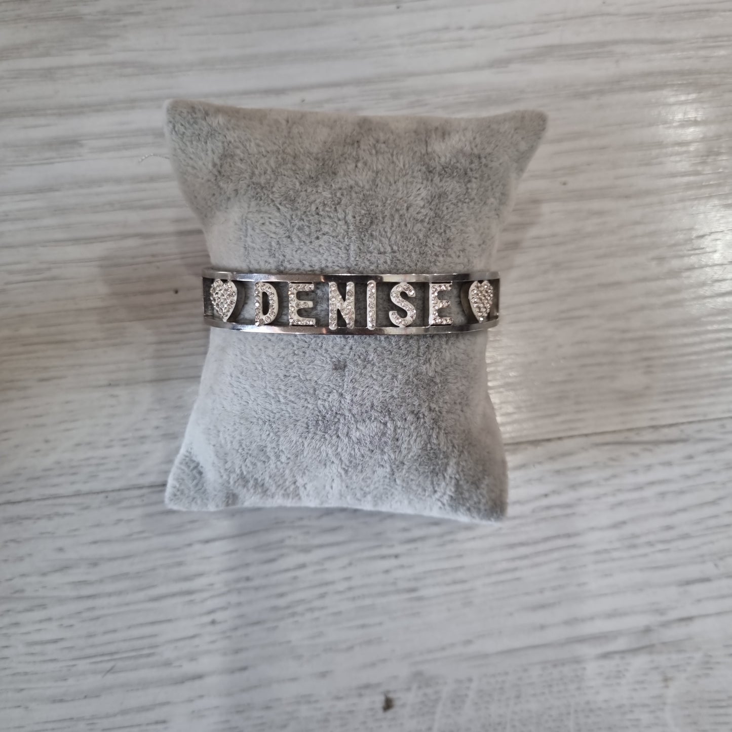 Bracciale nome con iniziale D e E