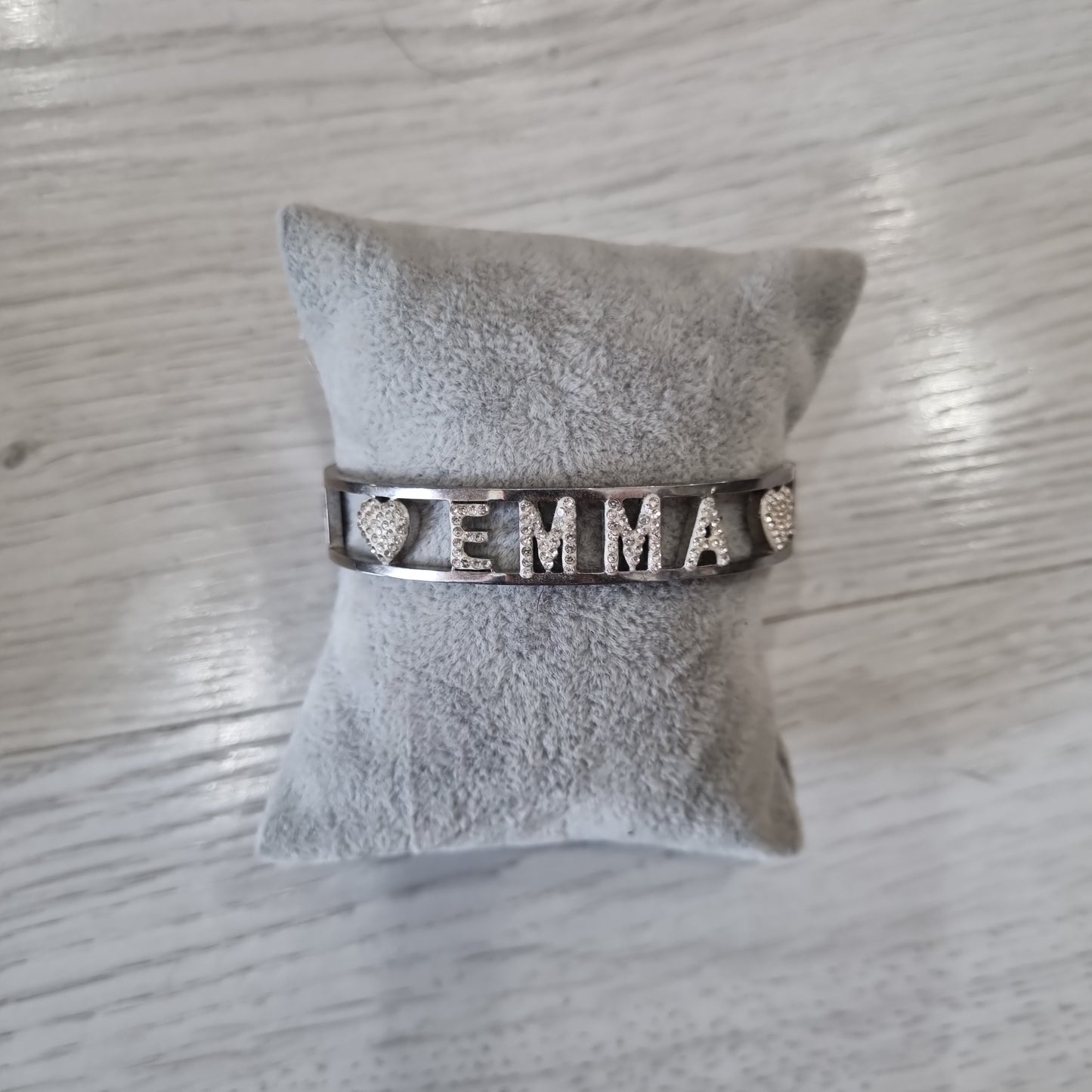 Bracciale nome con iniziale D e E