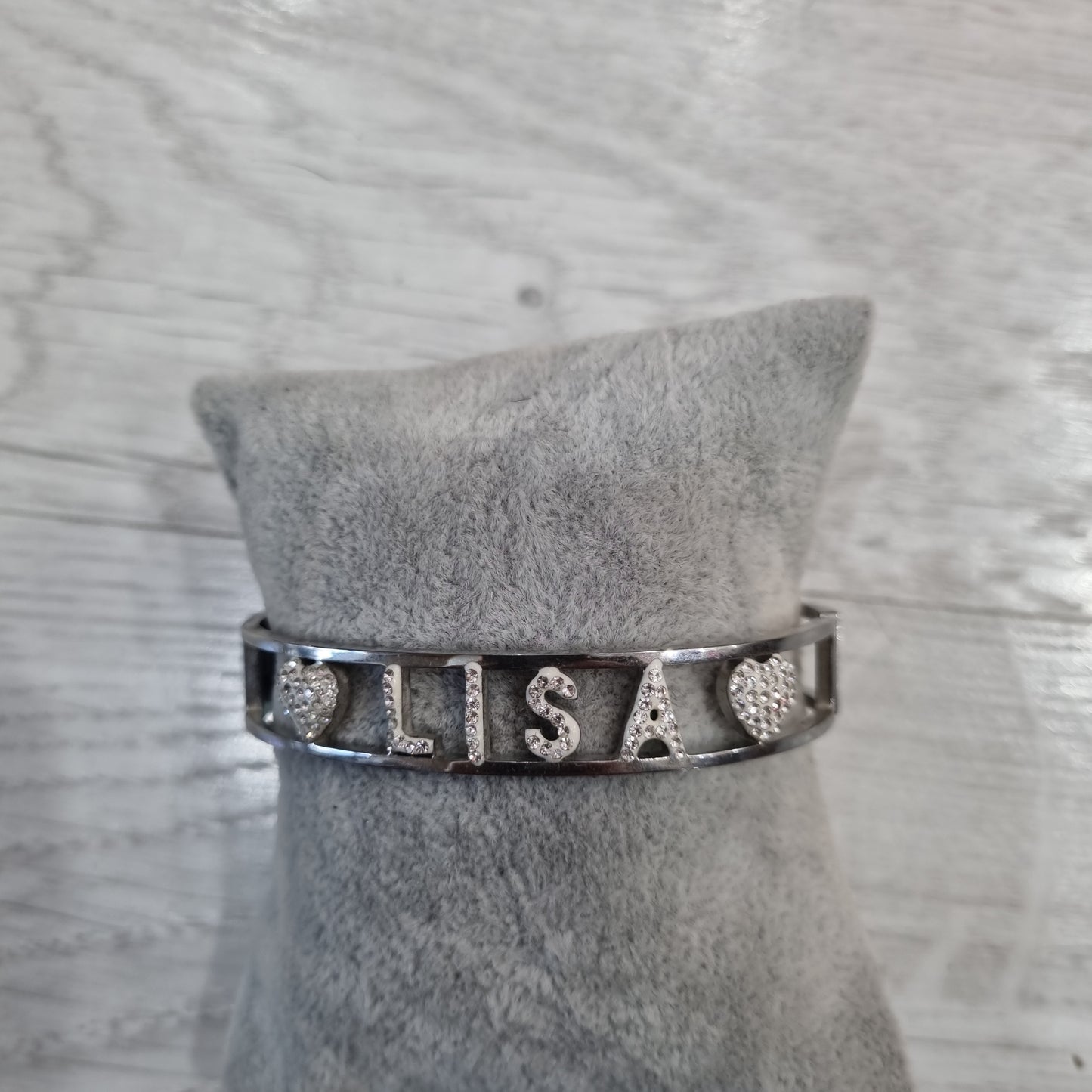 Bracciale nome con iniziale L