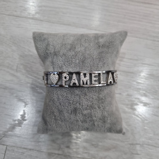 Bracciale nome  con iniziale P e R