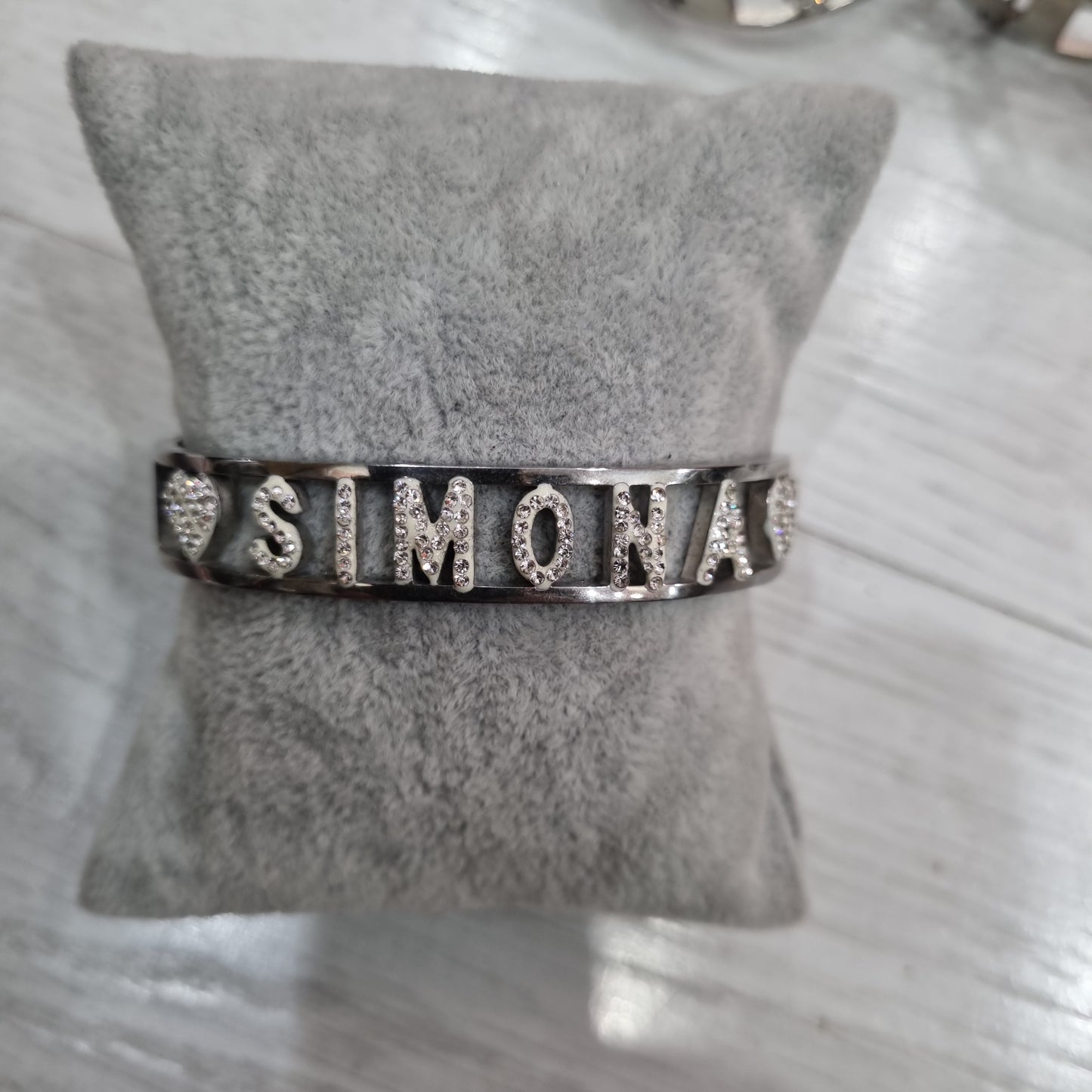 Bracciale nome con iniziale  S e T