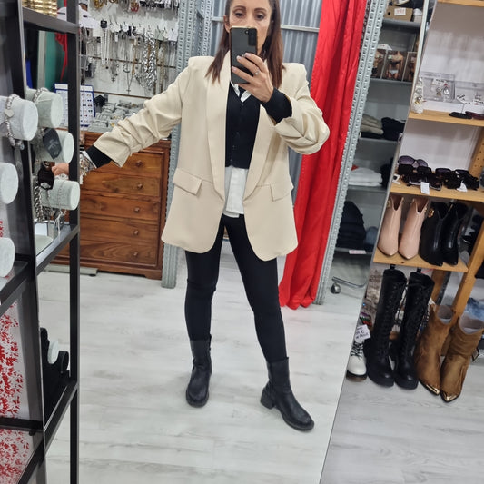 Blazer Taglia grande maniche arriccate