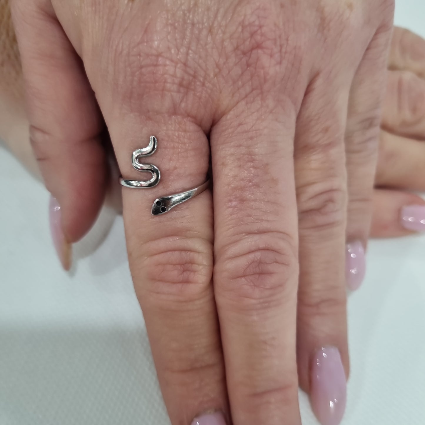 Anello acciaio midi-rings e serpente