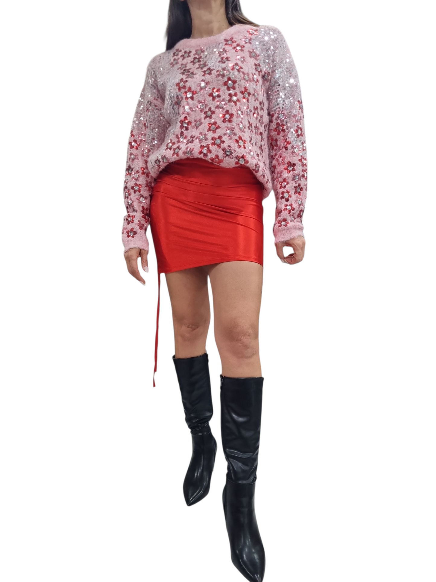 Minigonna rossa Low cost