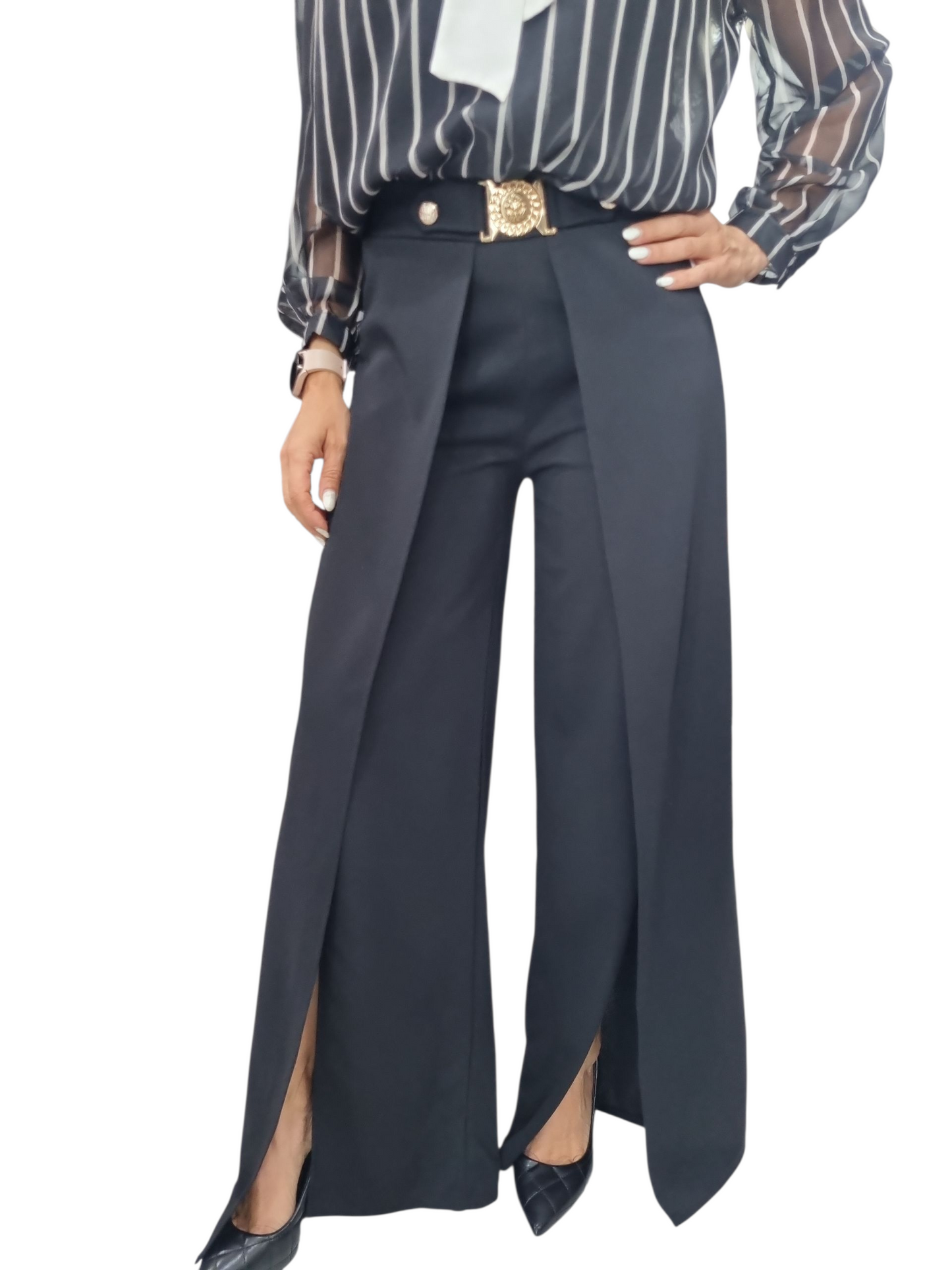 Pantalone elegante spacchi