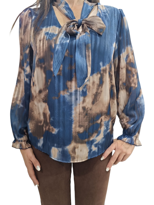 Blusa con fiocco gina