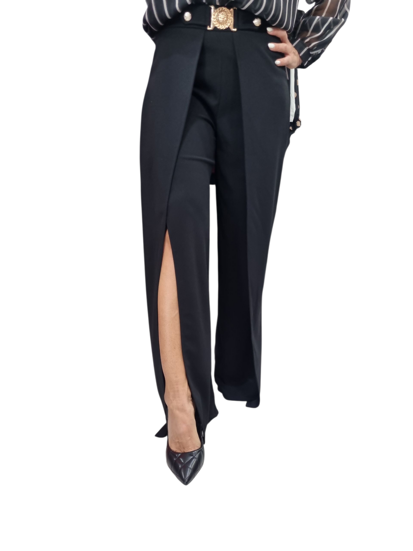 Pantalone elegante spacchi