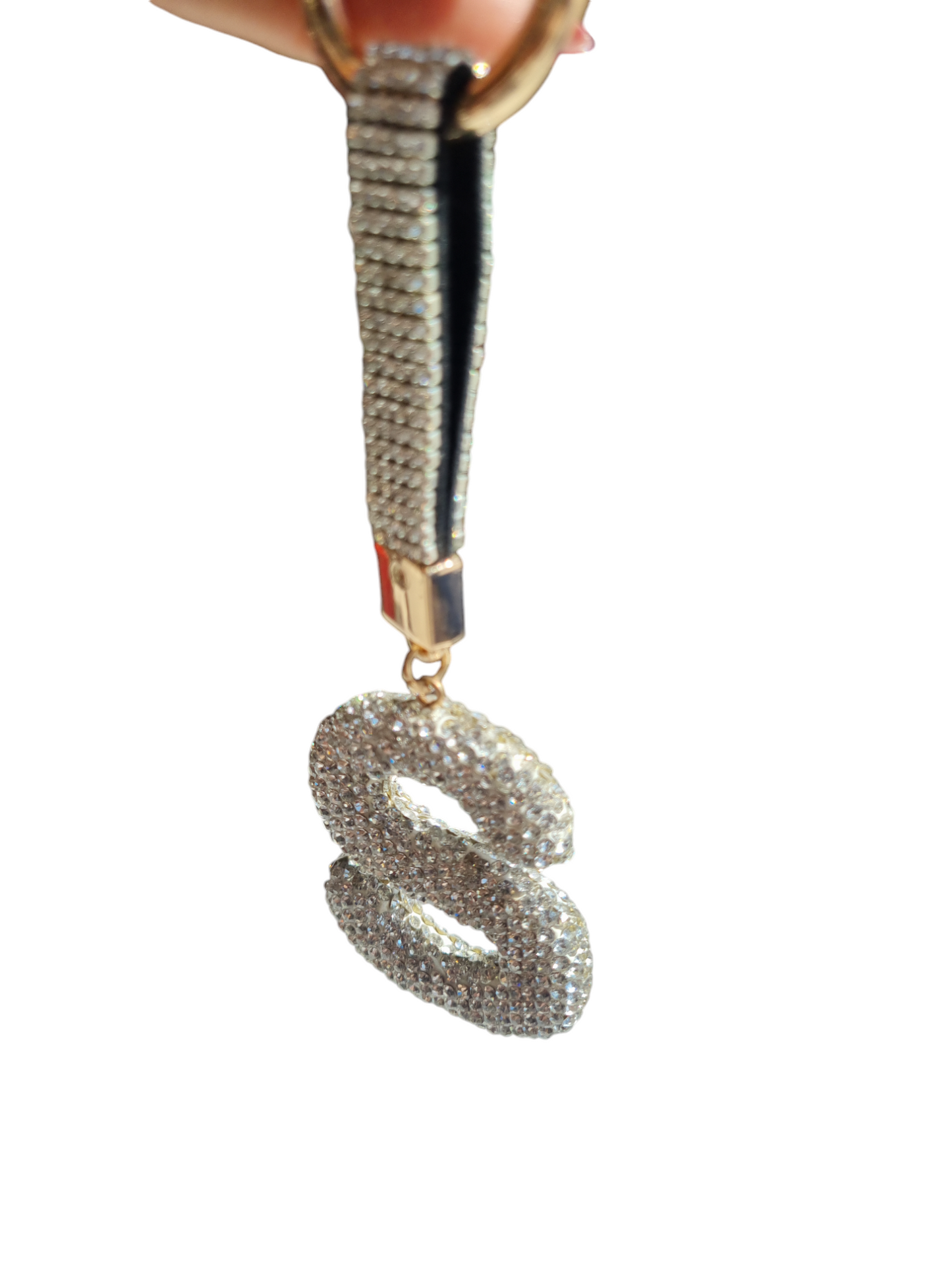 CHARM per borse in strass con iniziale Nome