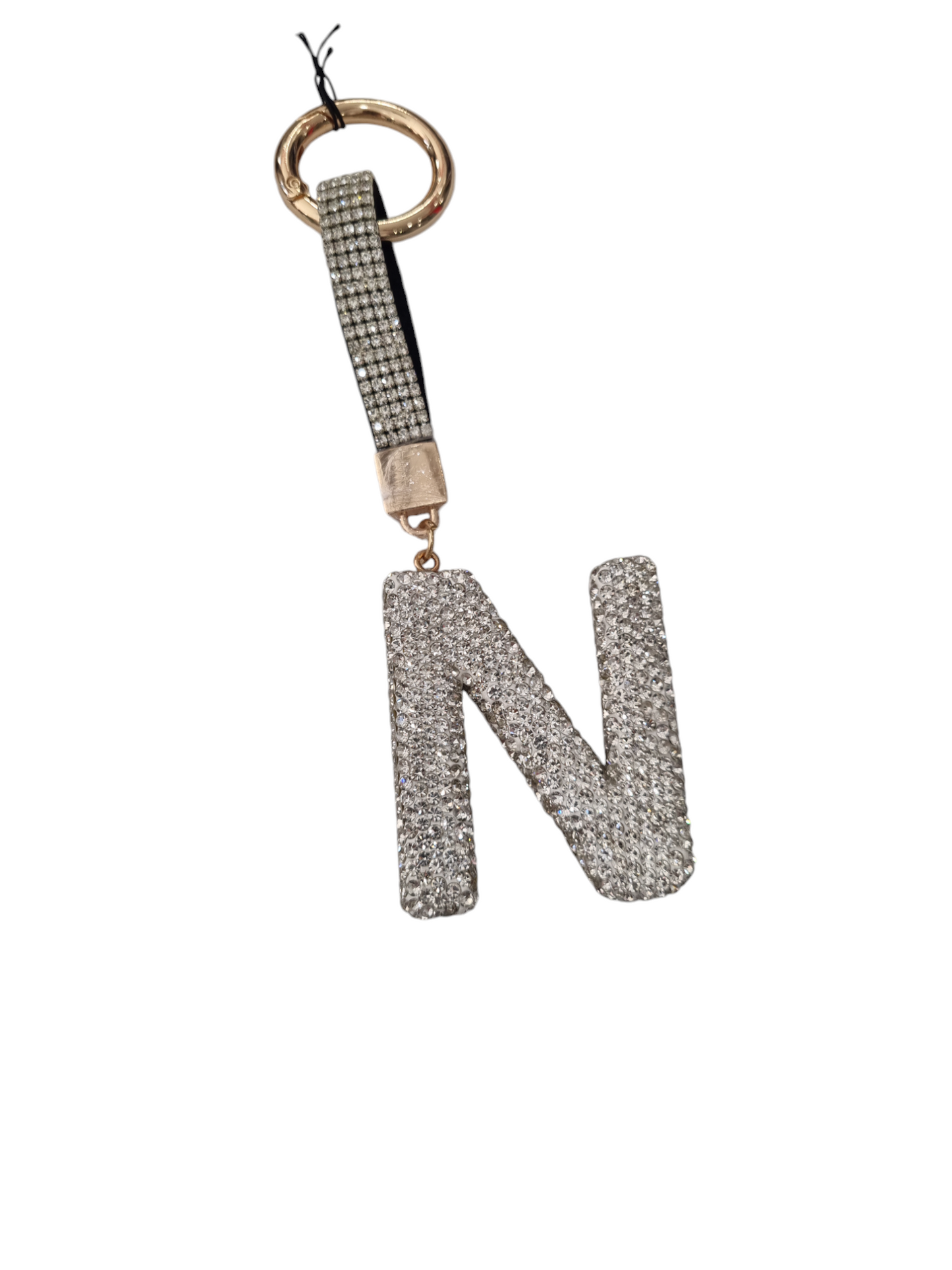 CHARM per borse in strass con iniziale Nome