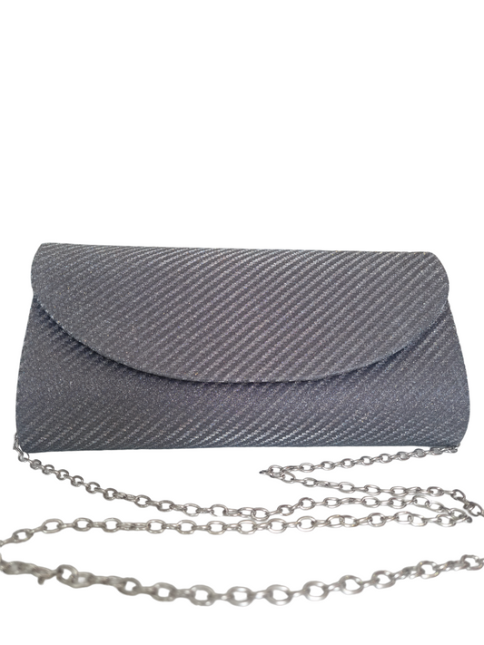 Pochette lurex antracite