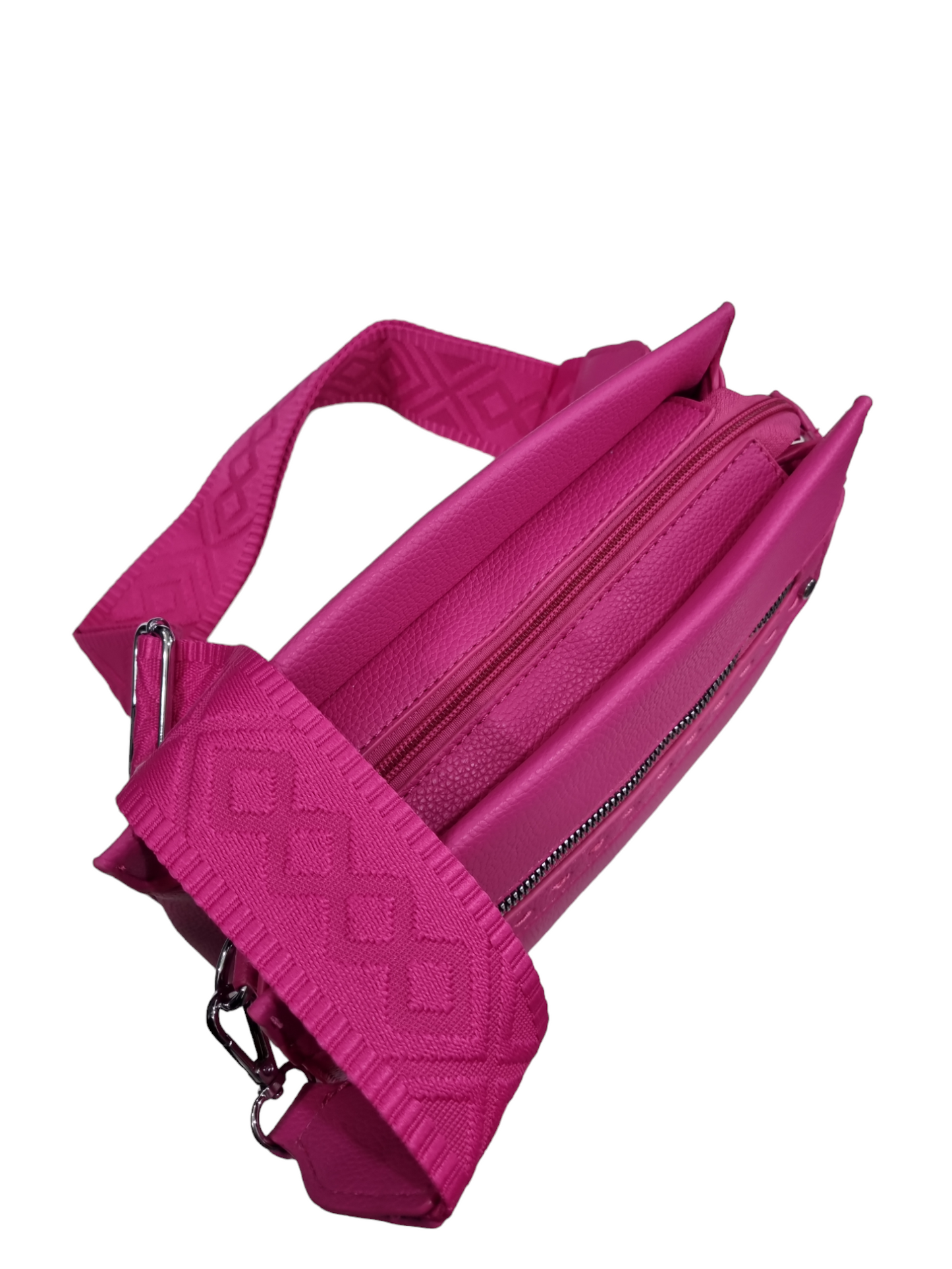 Mini bag rigida fucsia nera