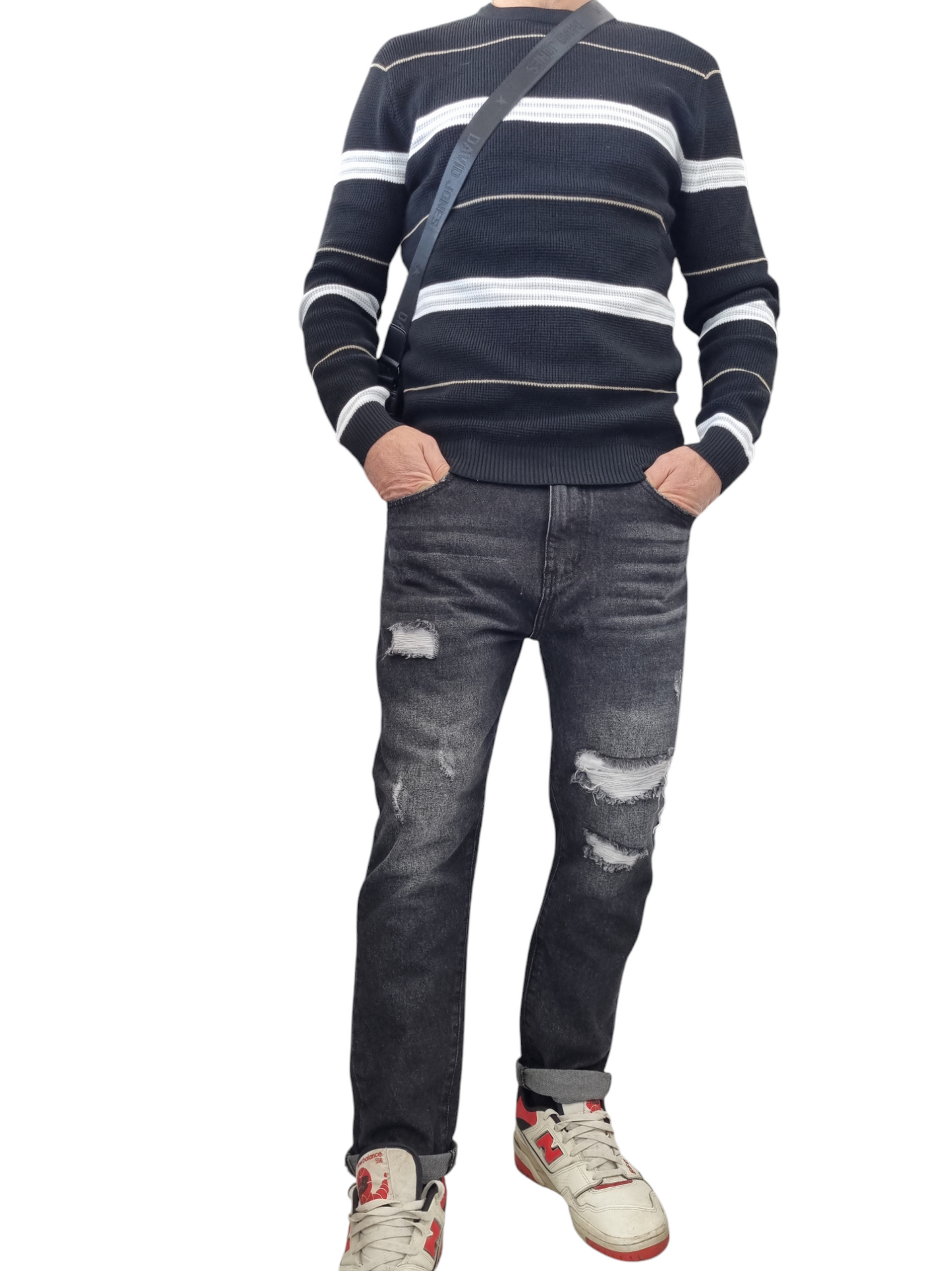 Jeans uomo strappato Cri