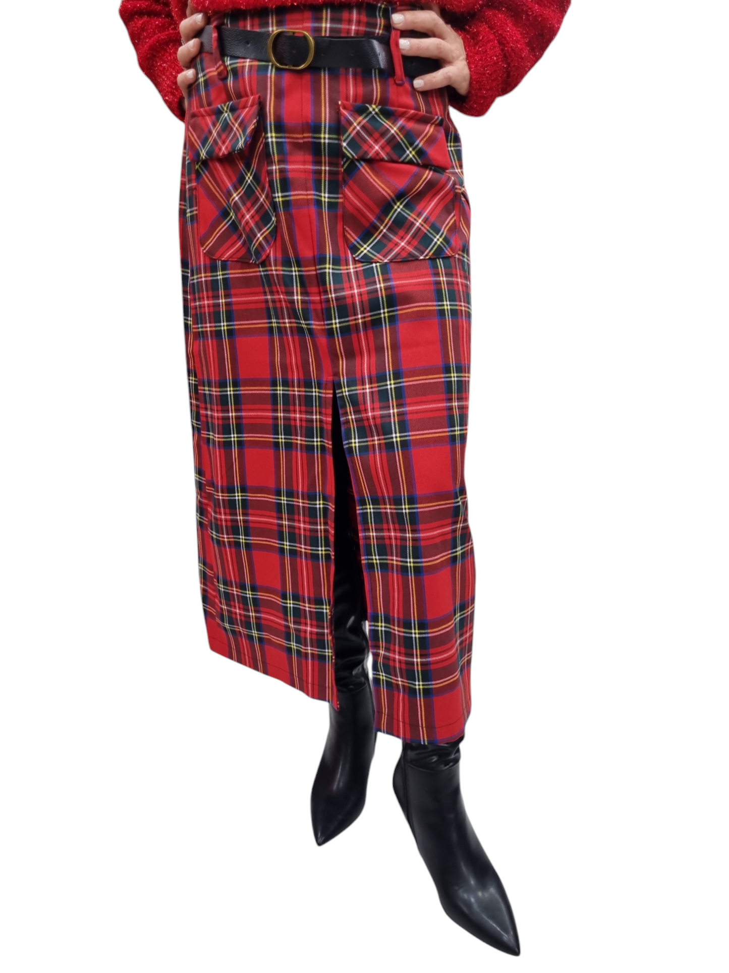 Gonna lunga in tartan Scozzese