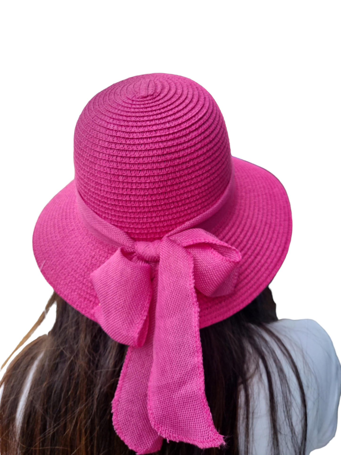 Cappello mare donna con fiocco in lino