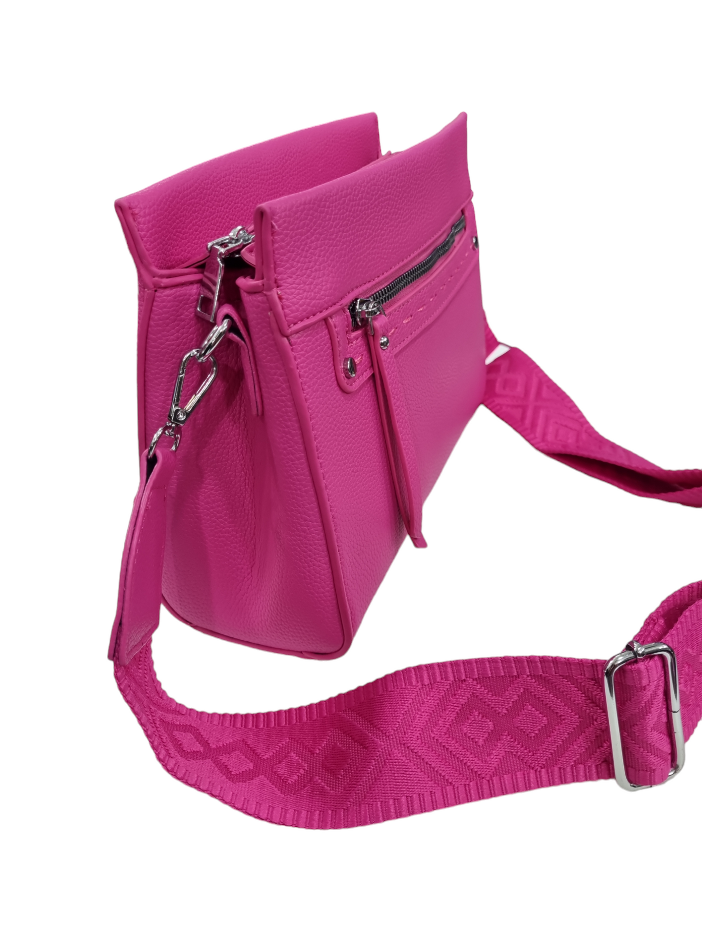 Mini bag rigida fucsia nera