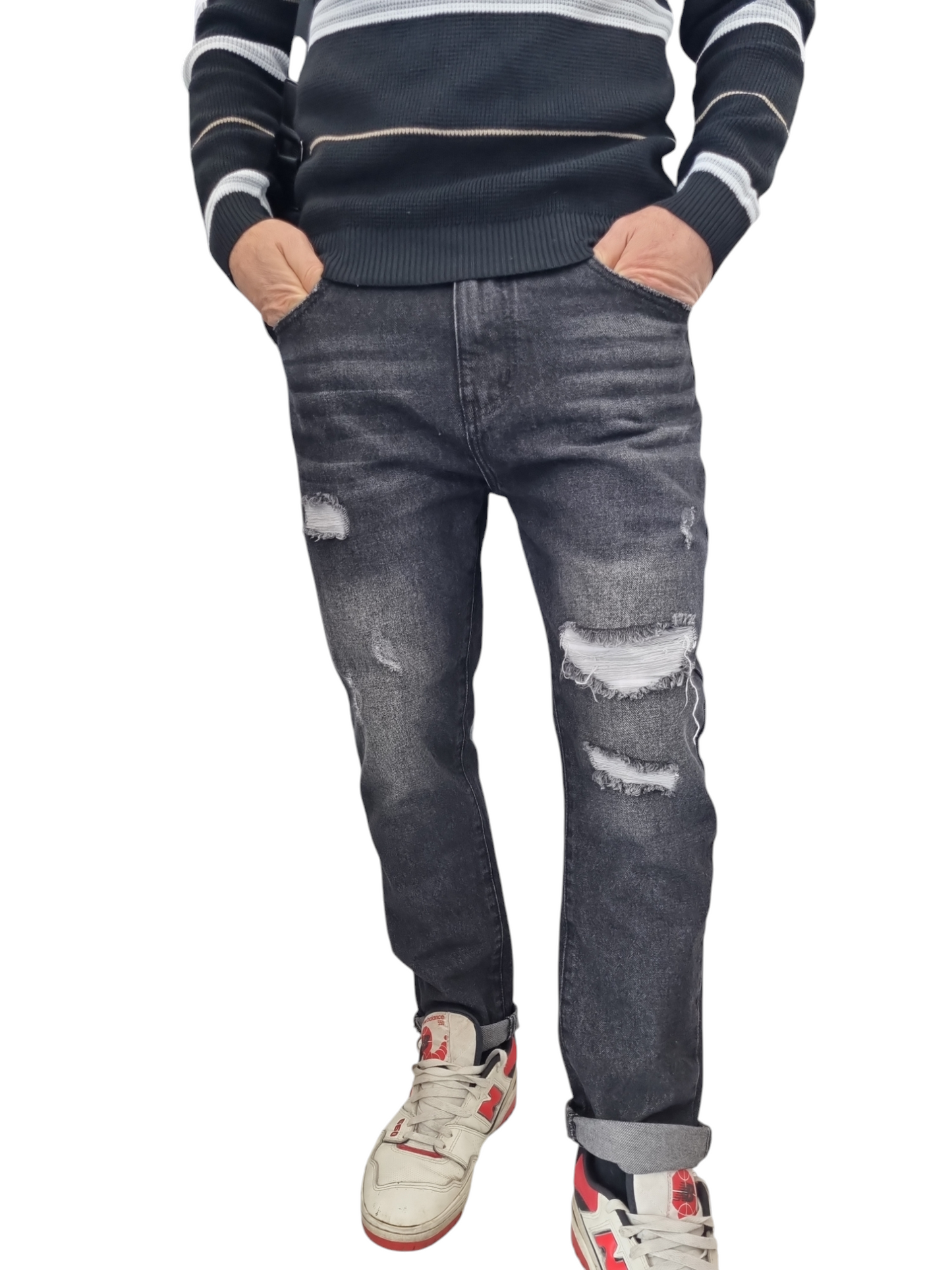 Jeans uomo strappato Cri